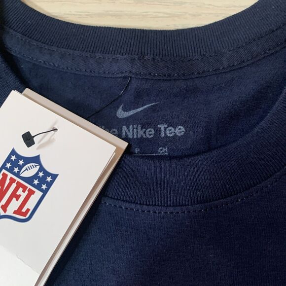 NFL Team Apparel Nike Men's S T-shirt Navy Blue Denver Broncos Russell‎ Wilson - Picture 4 of 9